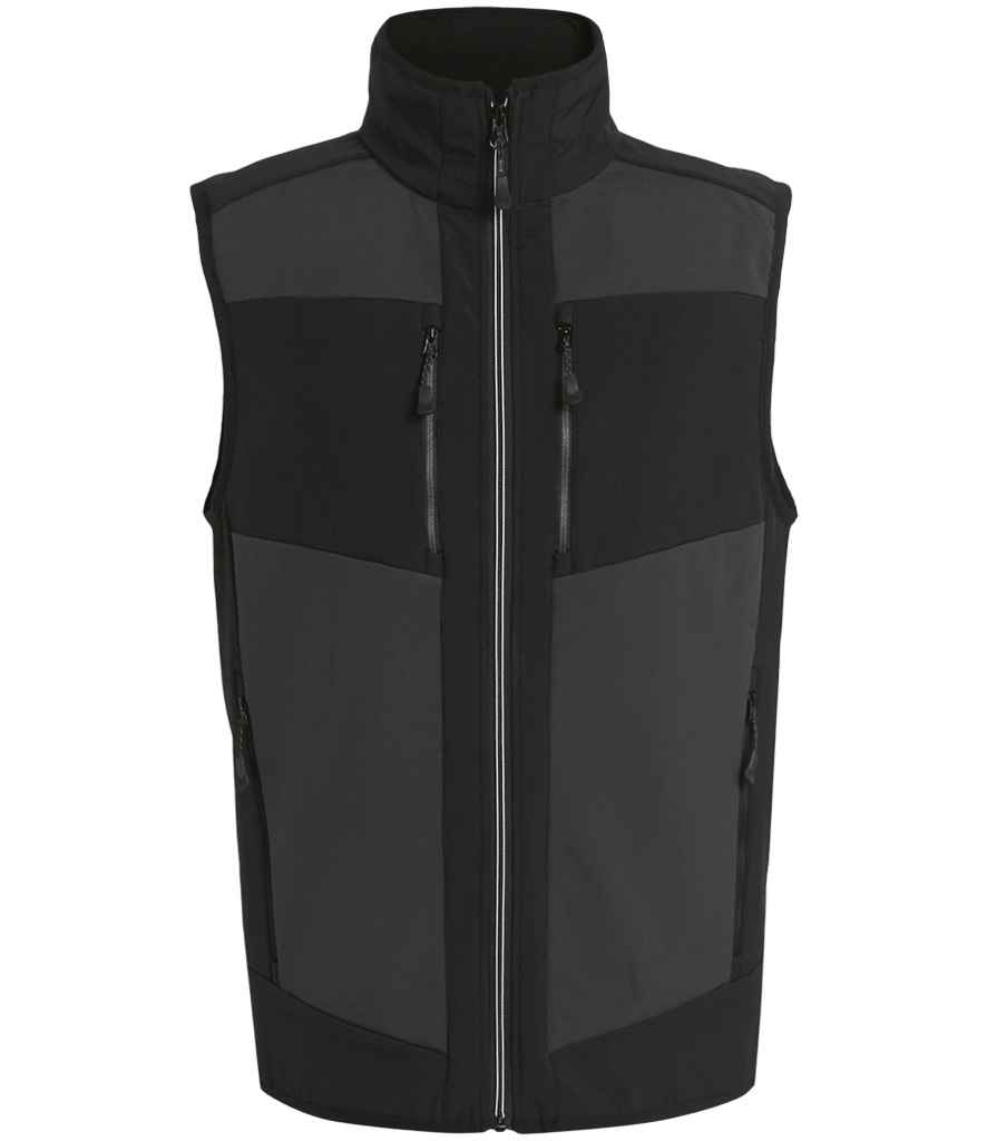 Regatta E-Volve Two Layer Soft Shell Bodywarmer - Ash/Black